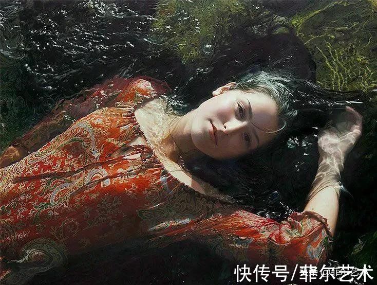 超现实主义&以色列超写实画家笔下的美女，真实空灵，仿佛照片中走出来的女神