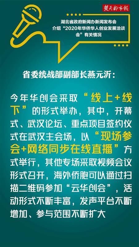 海报|海报｜2020年“华创会”11月18日在汉开幕，亮点抢先看！