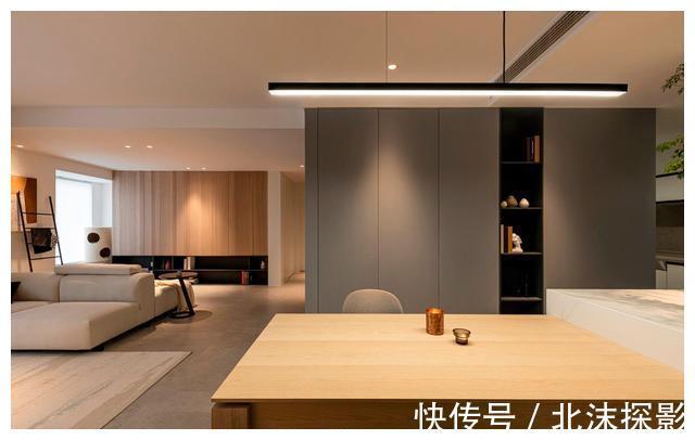 折叠门|看了他的家,才明白设计有多重要,大横厅+L型餐厨区,太棒了!