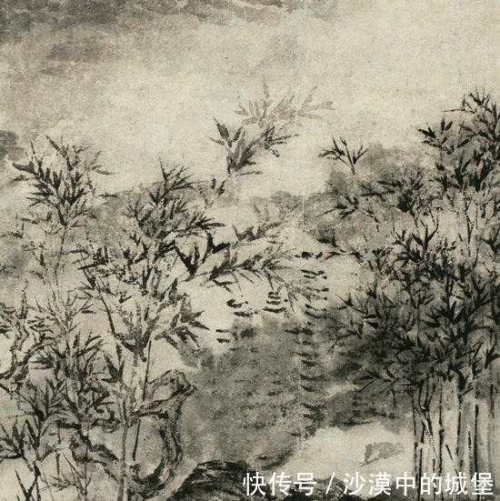 云山图#水墨变化,描绘重峦叠嶂烟雾缭绕,方从义绘《云山图》