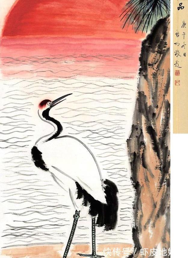 火烈鸟#他画红鹤,要形没形卖3680万,又画一只,加了它卖8280万