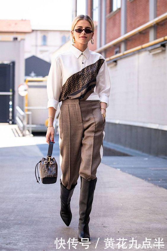 靴子怎么穿最时髦今年流行“靴中裤”,告别小短腿,谁穿谁好看
