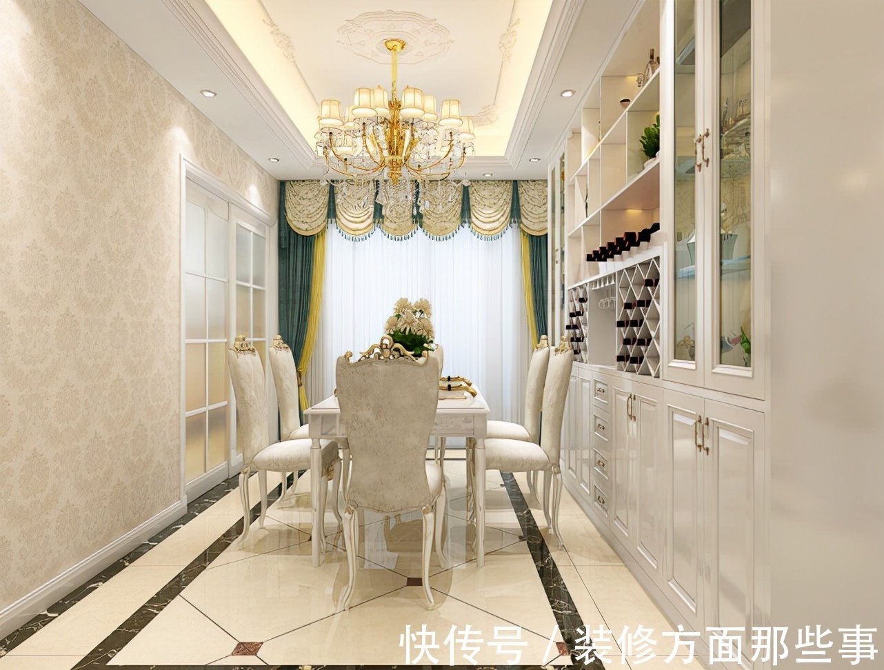 四居室|144平欧式四居室摒弃掉欧式的繁冗,增强实用性