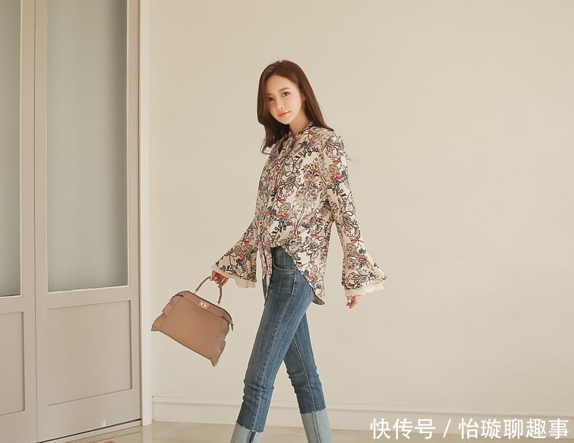 时装|孙允珠:米兰时装图腾印花雪纺衬衫!