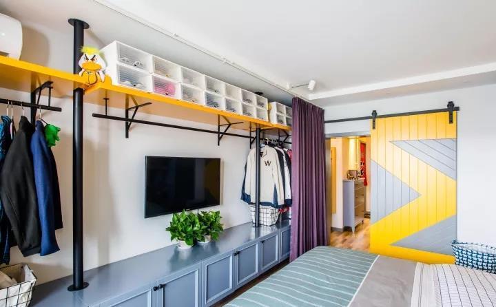 收纳|年轻夫妻的温馨婚房,简约北欧风,头一次见衣柜这样打!