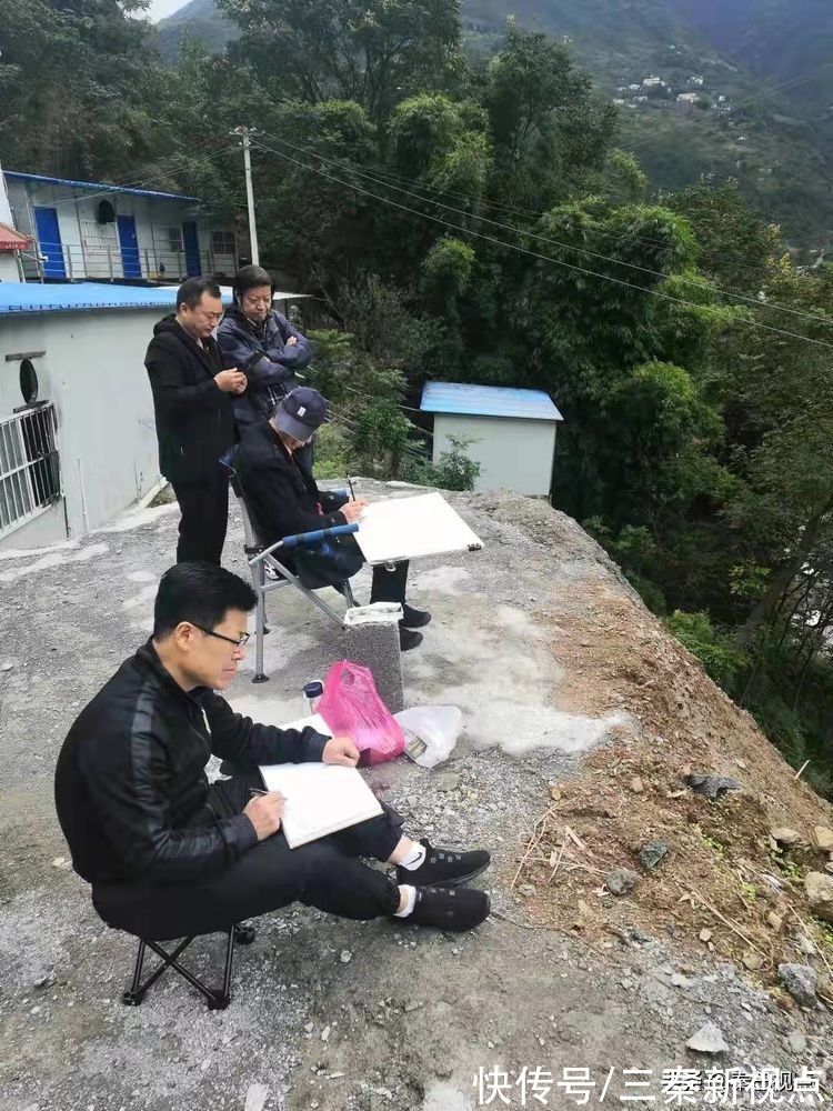 陕西#大美山河在巫溪——陕西当代国画艺术研究院赴重庆巫溪写生