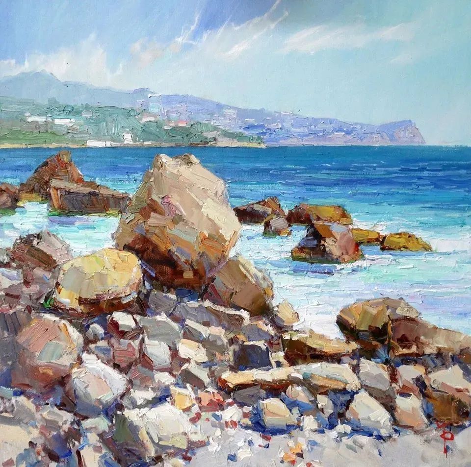 露台&不起眼的房子、简单的露台、普通的小路 他都画得如此出彩!