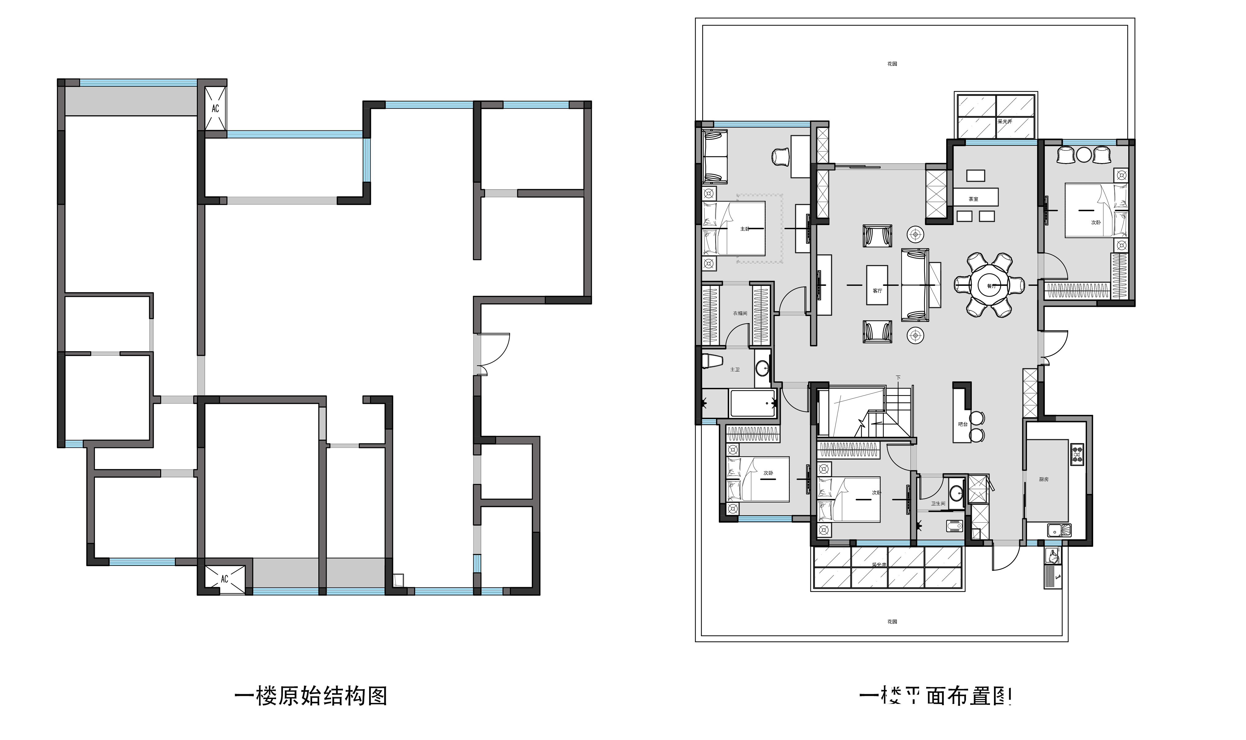 装修设计|鹿山台底跃370㎡现代极简风装修设计