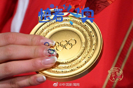 金牌 谷爱凌五环美甲遇上五环金牌