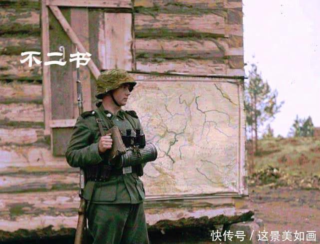 场面|二战上色老照片 在东线疯狂入侵的德军、希特勒生日庆典的场面!