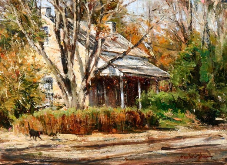 乡村@风景·乡村小景:美国油画家 约翰·奥斯汀·汉娜 的作品欣赏
