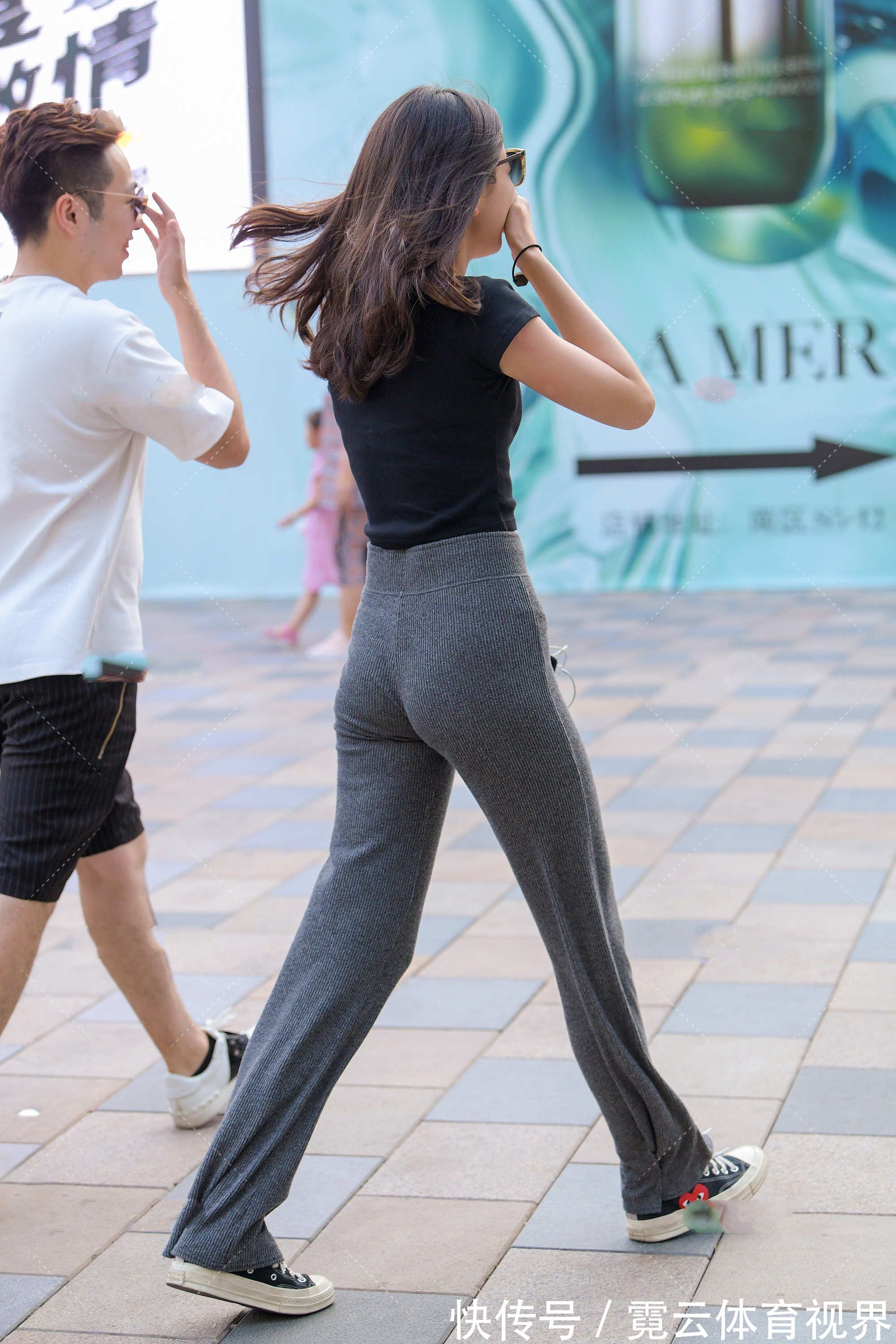 阔腿裤 简约风格的一字带凉鞋,百搭又显气质,时髦姑娘都在穿