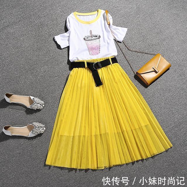 优雅 时髦又显气质的长裙套装,优雅女神范