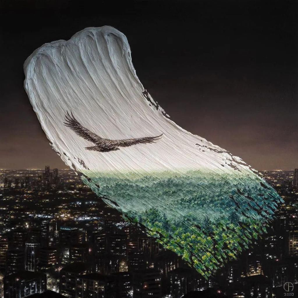 自然动物!他用“脏颜料”,毁掉漂亮的风景画,知道原因的人都沉默了