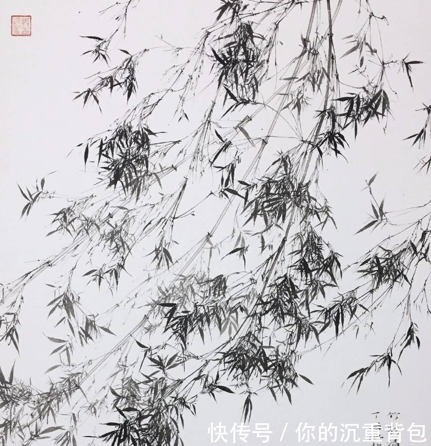 冷军的油画竹子和90后大叔池静山笔下的墨竹,你更喜欢哪个呢