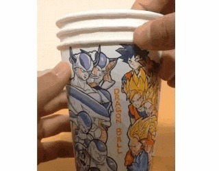 纸杯#给这位大神纸杯,还你可动的二次元美少女,更神奇的陆续有来