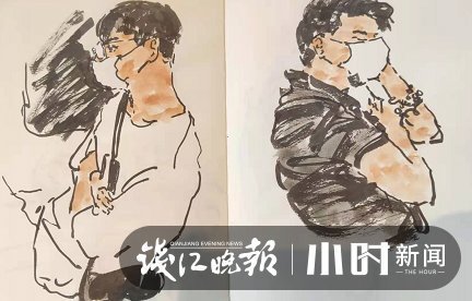 潘天寿&3年画了12000多幅!地铁早晚高峰上,他画了这些偶遇的人
