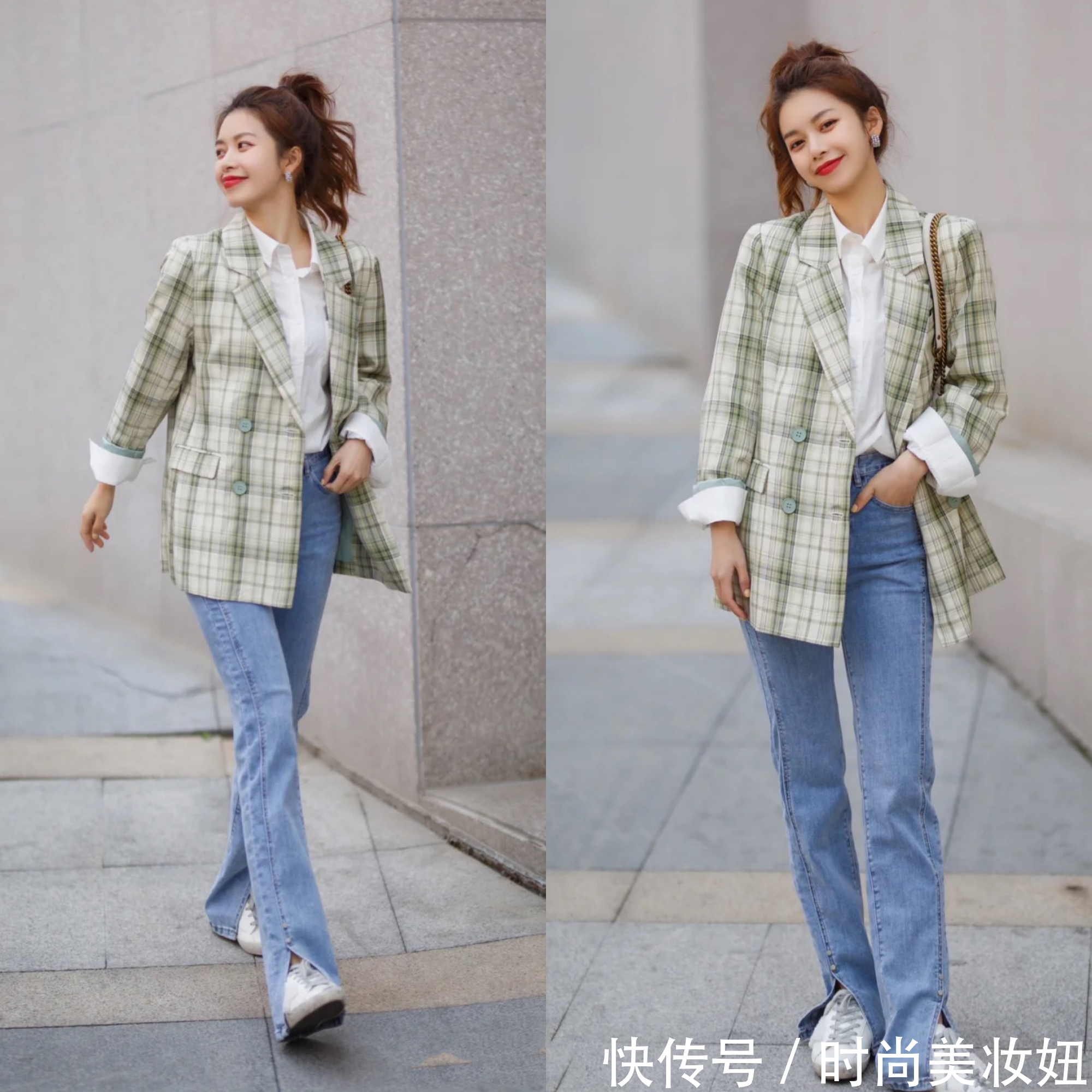 牛仔裤|这才是教科书级别的衬衫穿搭,掌握这些穿搭技巧,高级又洋气