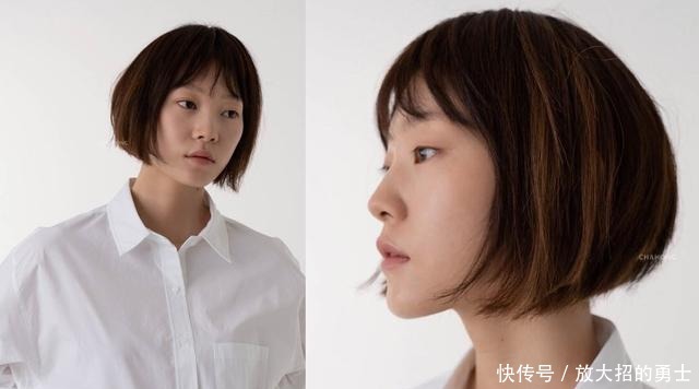 刘海卷|今年流行的女生短发发型刘海+卷发尾,高级又时尚