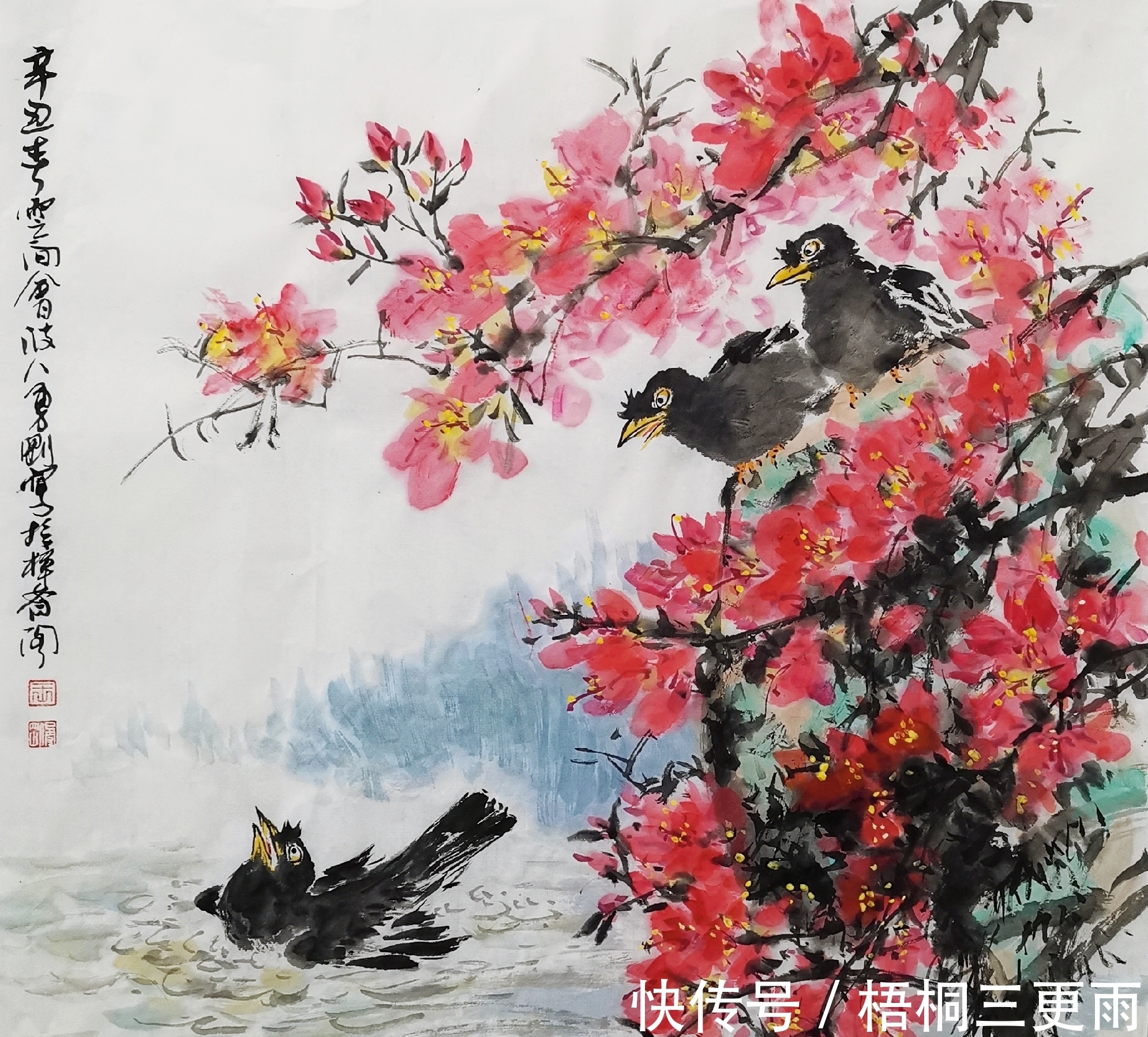 画家|佘山画友，上海甘肃画家中国画作品之一欣赏