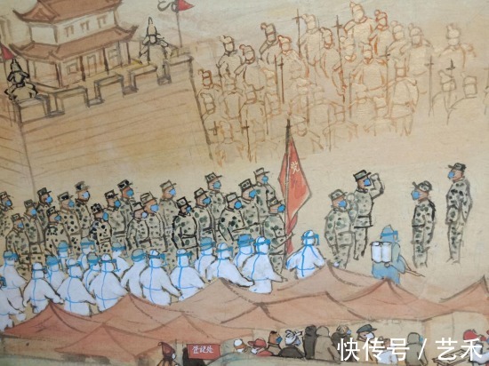清明上河图!记沂蒙籍画家郑现峰的《西安抗疫图》