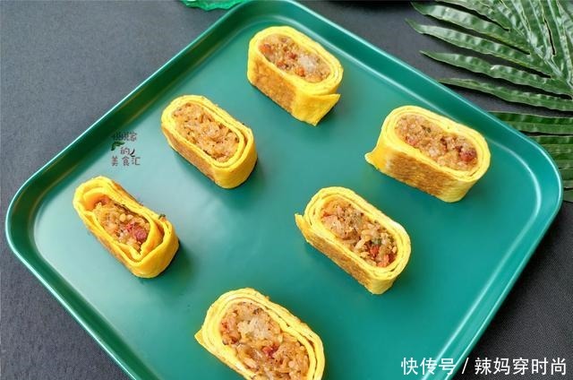 1碗糯米,4个鸡蛋,教您做冷天营养早餐,简单一卷,比烧麦好吃