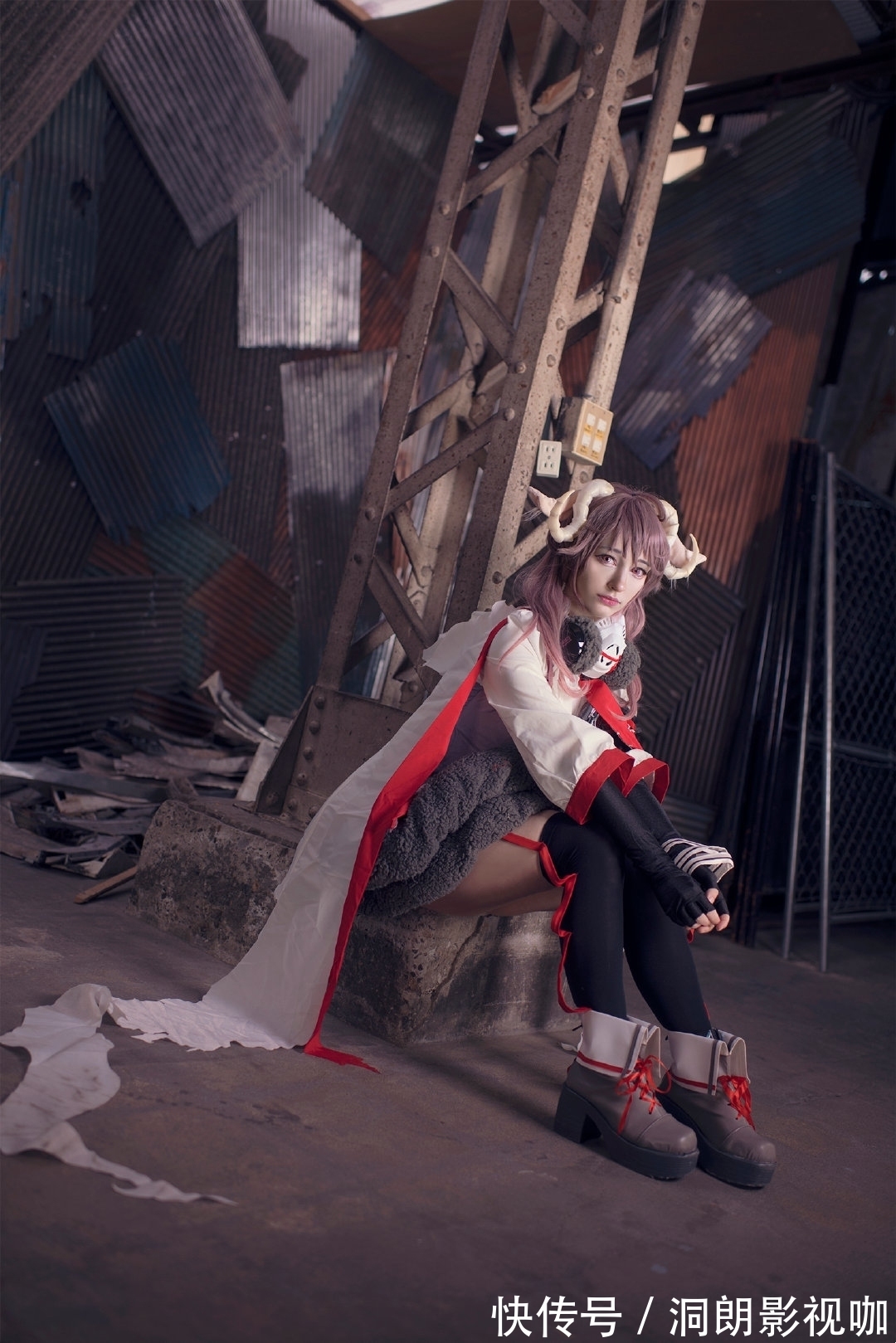 明日方舟|奥地利小姐姐还原艾雅法拉,立体的五官也可以cos软萌小绵羊