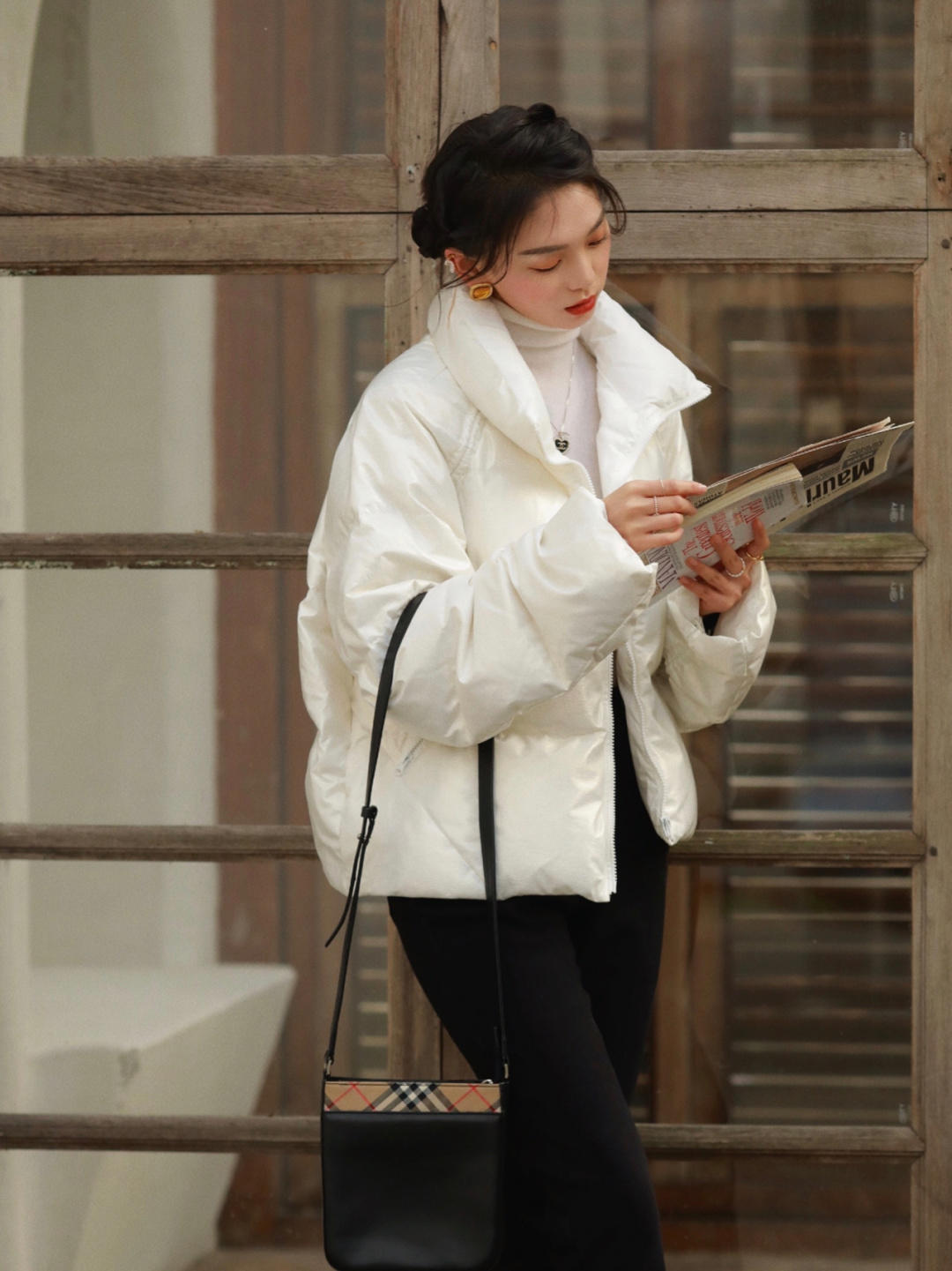 白色 真正优雅的“羽绒服”从不臃肿,保暖又高级,教你穿出高挑感