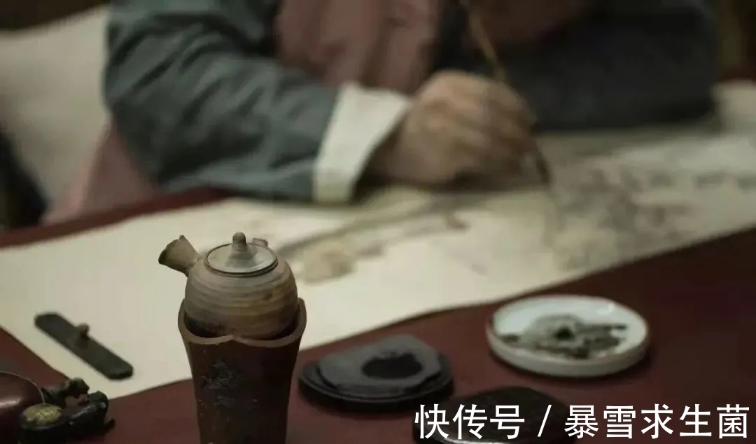 文人雅士&国画家|谢兴涛是个典型的文人雅士,终日品茗饮茶,画里也是茶!