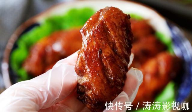 蒜香鸡翅的家常做法,外焦里嫩的,看着就香