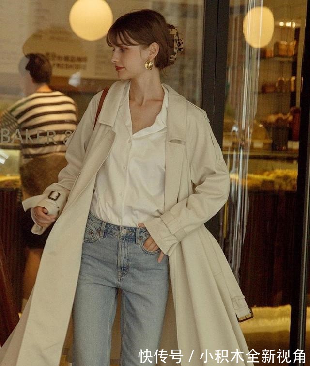 撞衫 风衣+阔腿裤=永不过时的气质精,时髦又高级!