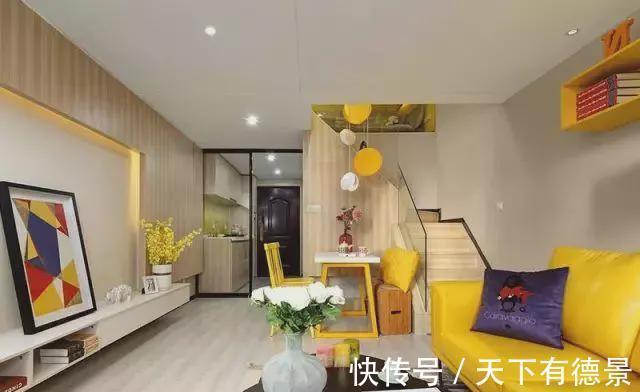 床头柜|女友嫌房子小,迷你32平复式楼,硬是挤出两间卧室,真实用!