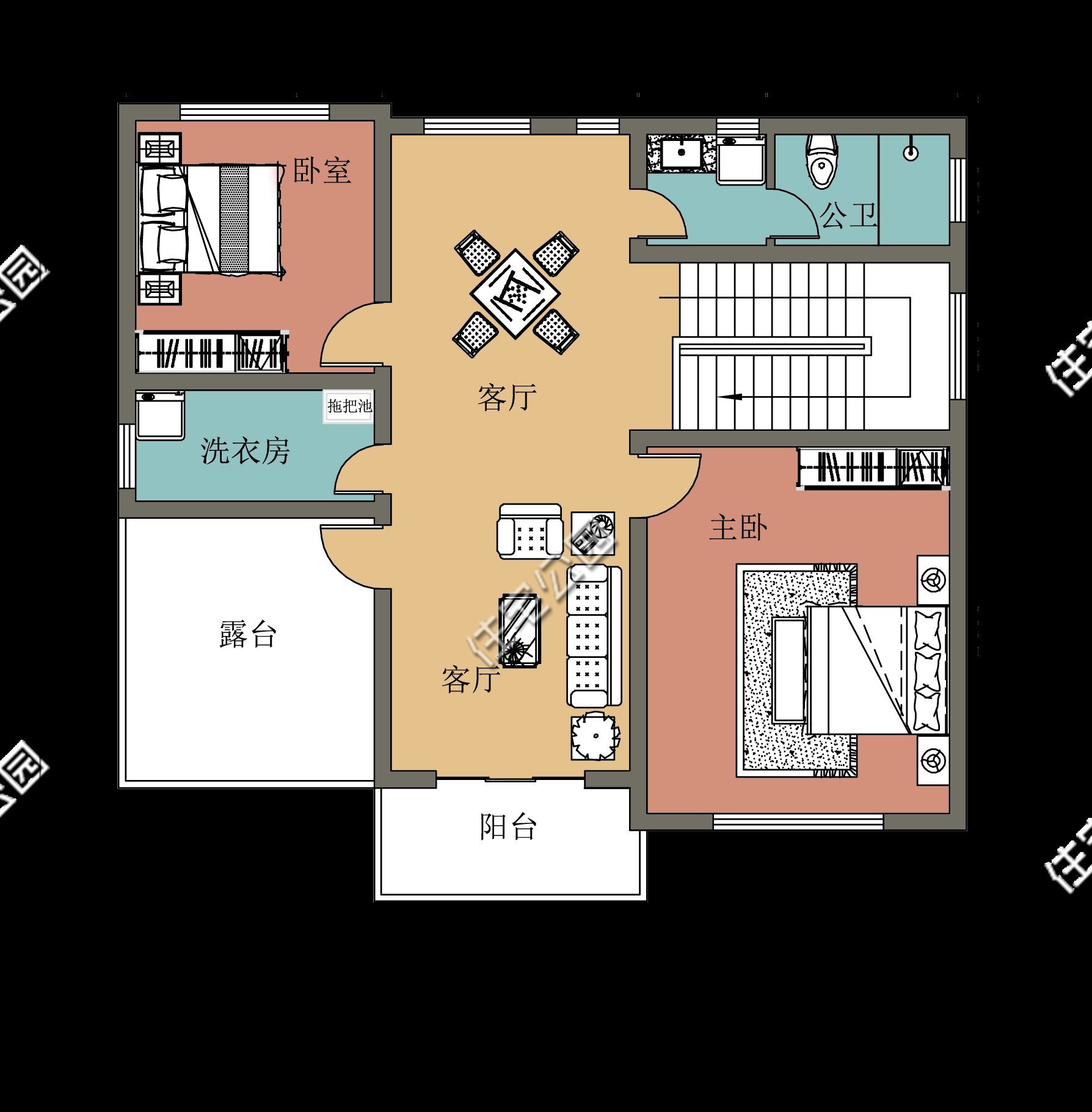 占地尺寸|终于找到20多万就能建的农村别墅图纸，10套户型你更喜欢哪一套？