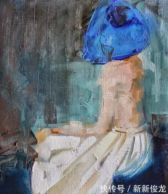 画家@她以生动、动感和现代的笔触,描绘画面