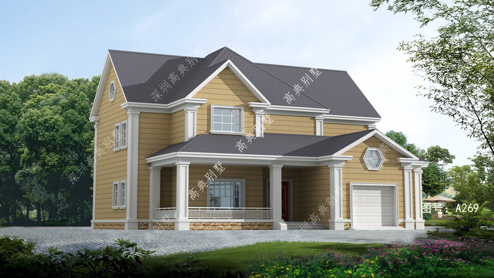 农村|这款美式小别墅,是经济实用的户型,非常适合农村建设。