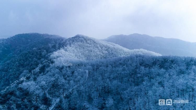 雾凇|济南又现雾凇景观，九如山宛如冰雪水墨画