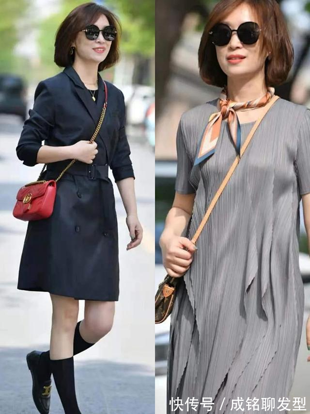 底色|50岁的女人穿搭一定要避开俗气感，学博主的搭配，轻松穿出优雅范