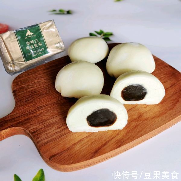 皮子|经典日式抹茶红豆大福#奈特兰草饲营养美味#