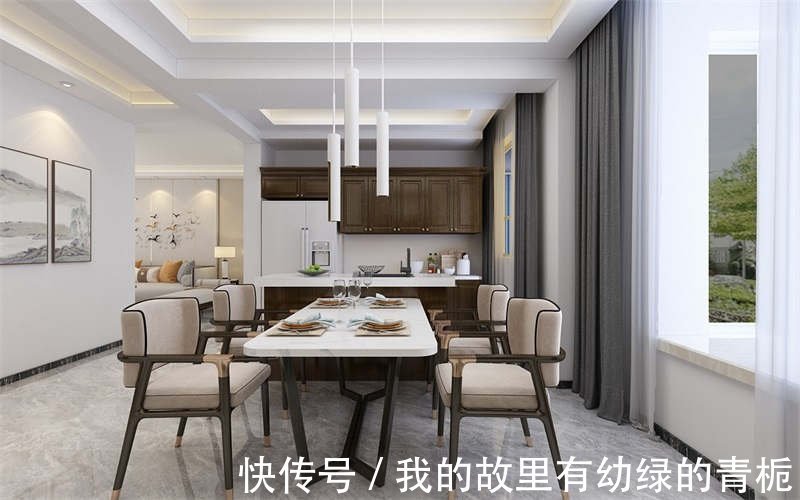 中式|128㎡三室两厅户型,传统中式与时尚现代的结合,提升生活品质