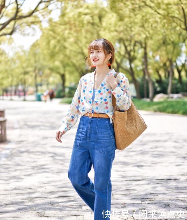 搭配 身高155,却成了小个子穿衣标杆,这位博主的拖地裤穿搭适合照搬!