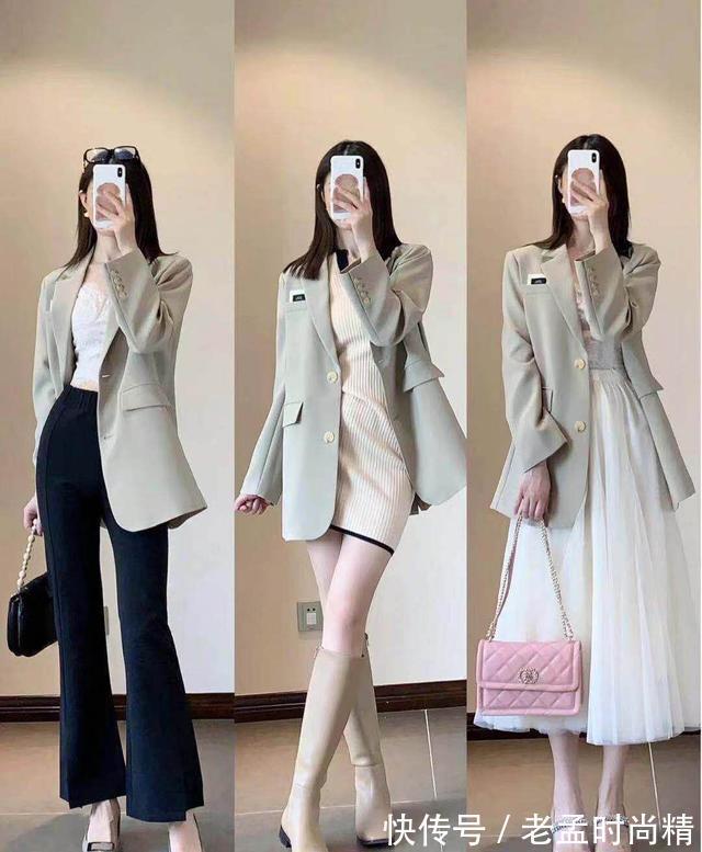 露肤|优雅得体的“通勤风”穿搭,日常穿正好,爱美的女人快学起来