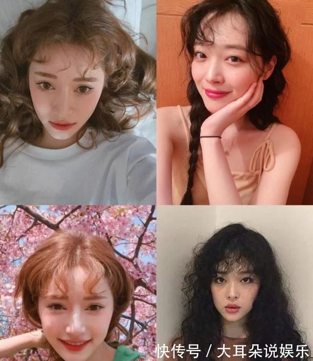 瓜子脸 好看的刘海发型!