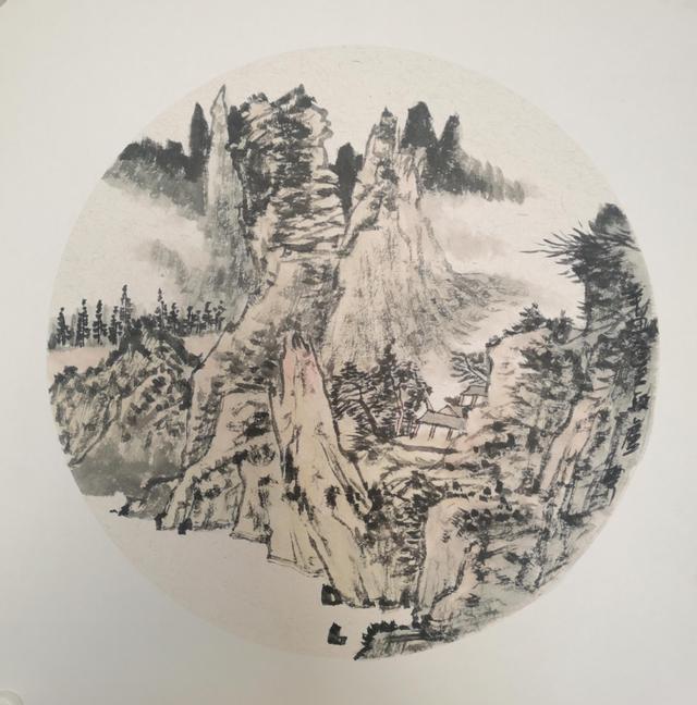 国画&段卢云国画水墨山水画艺术作品欣赏