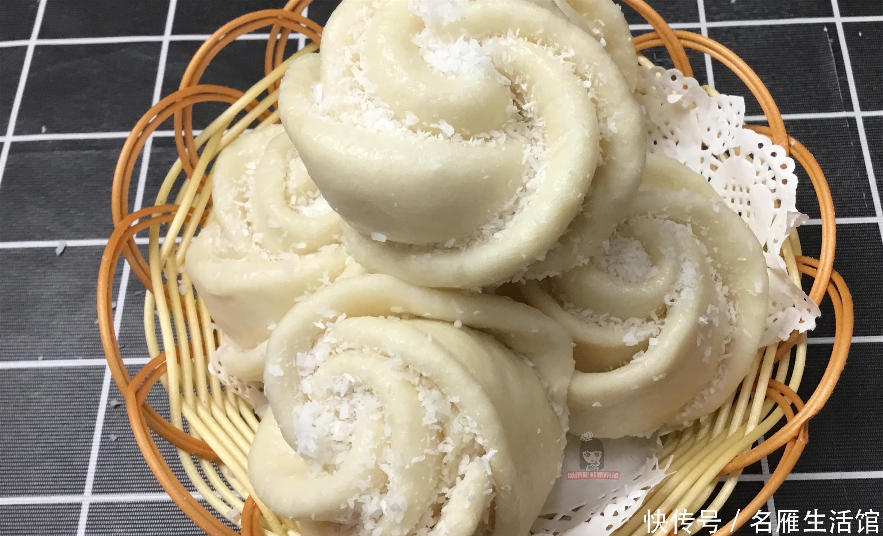 牛奶|奶香小花卷快速做法,一次醒发成型,香甜松软,孩子超爱吃