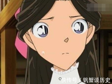 小兰头|柯南:为什么小兰头上有角?剧中这个没角的发型,把柯南都看呆了