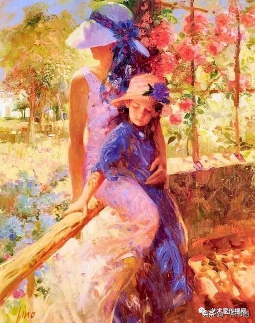 美术学院$皮诺德埃尼的油画人物,色彩斑斓,动静结合,光彩照人