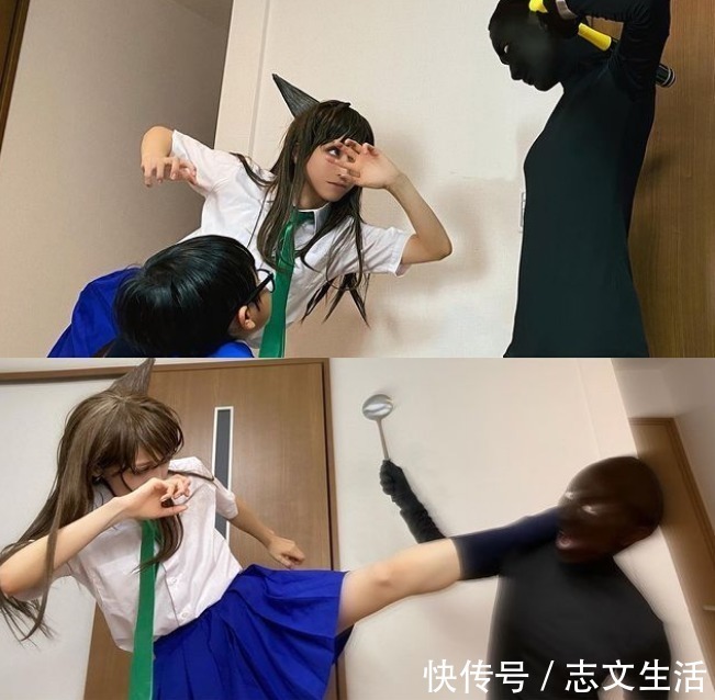 面对镜头|夫妇变闺蜜?一家三口玩cosplay,结果爸爸成了女装大佬