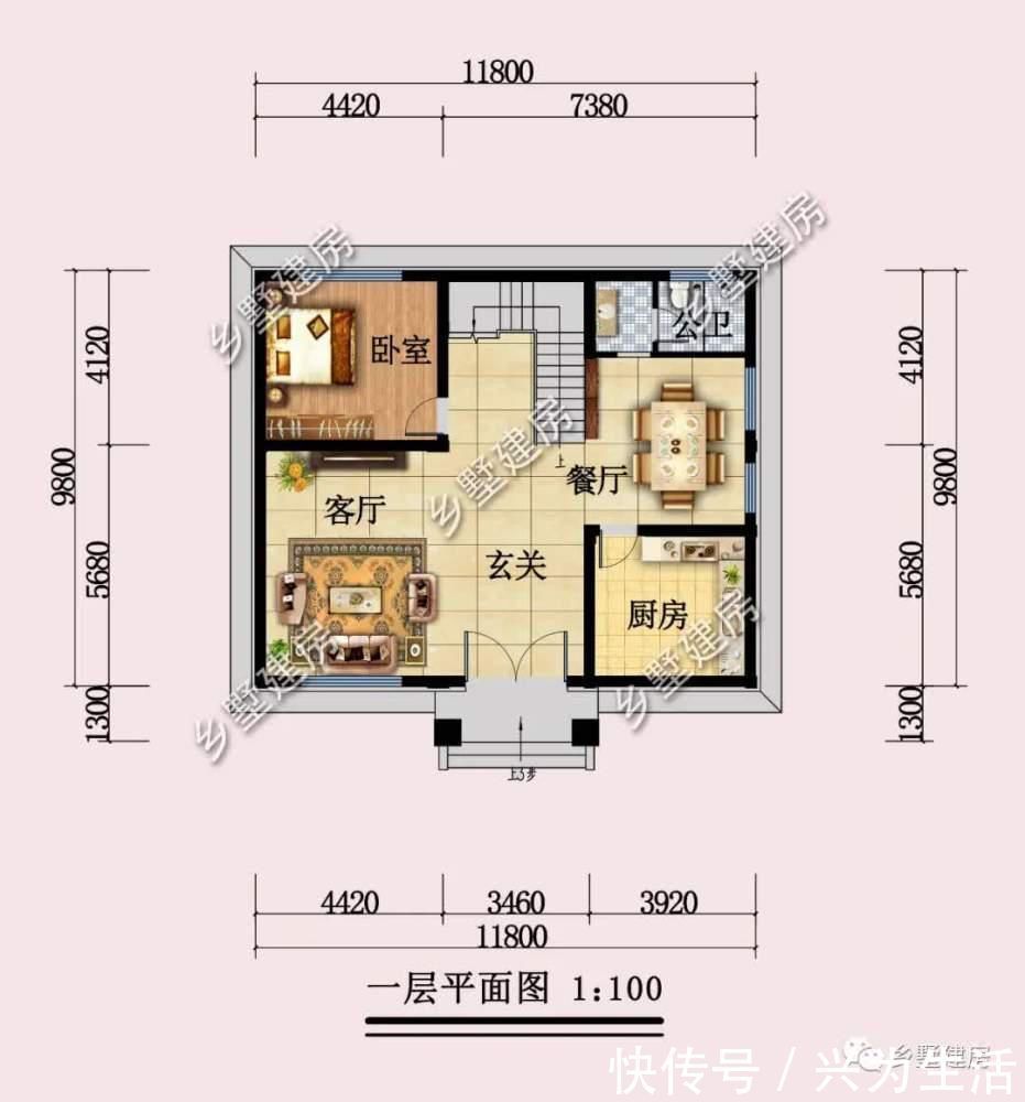 卧室|11.8×9.8米三层别墅,经典大气,给您高品质生活体验