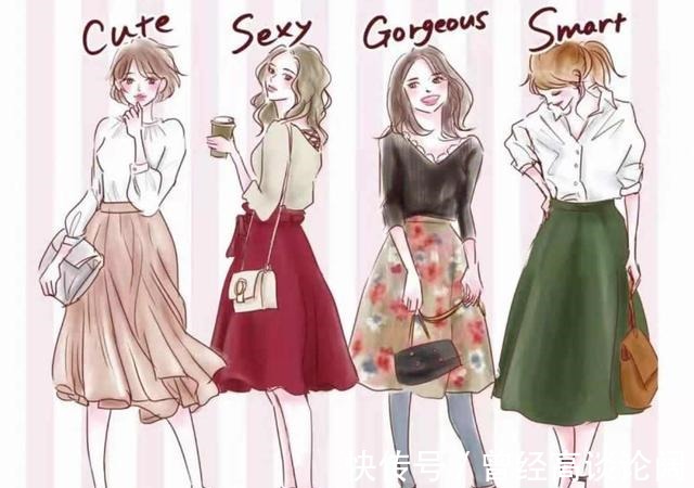 格纹 3种穿衣状态,你是哪一种早秋最美“手绘穿搭”,只教穿衣干货!