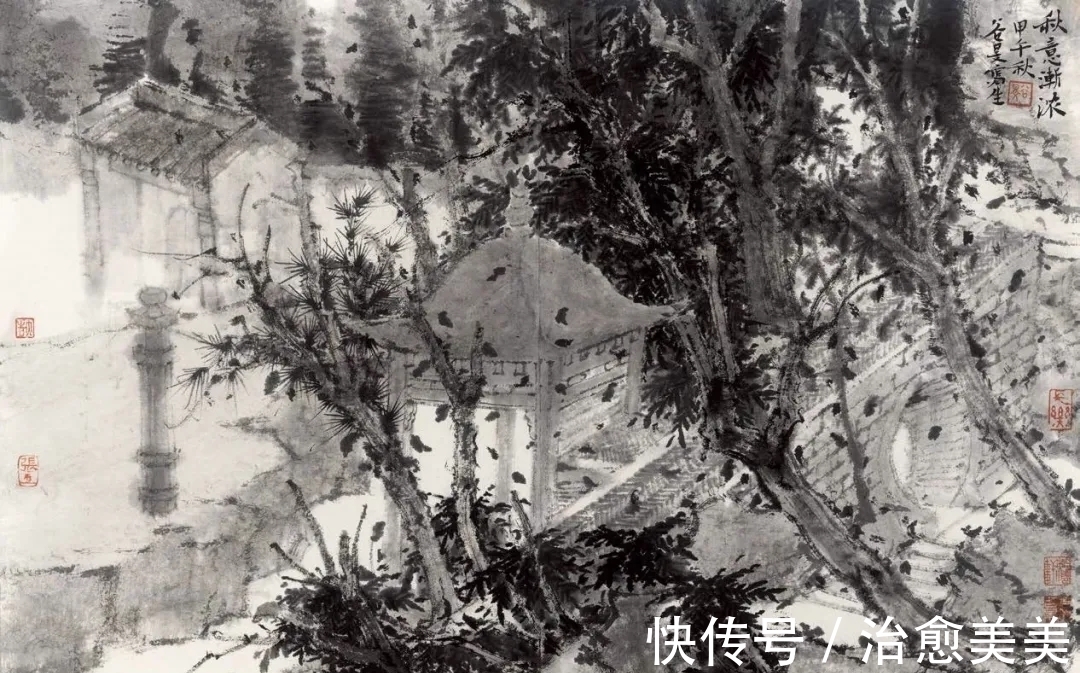 水墨山水画$中国美院|二十多年来,他的水墨山水画影响了众多青年创作者